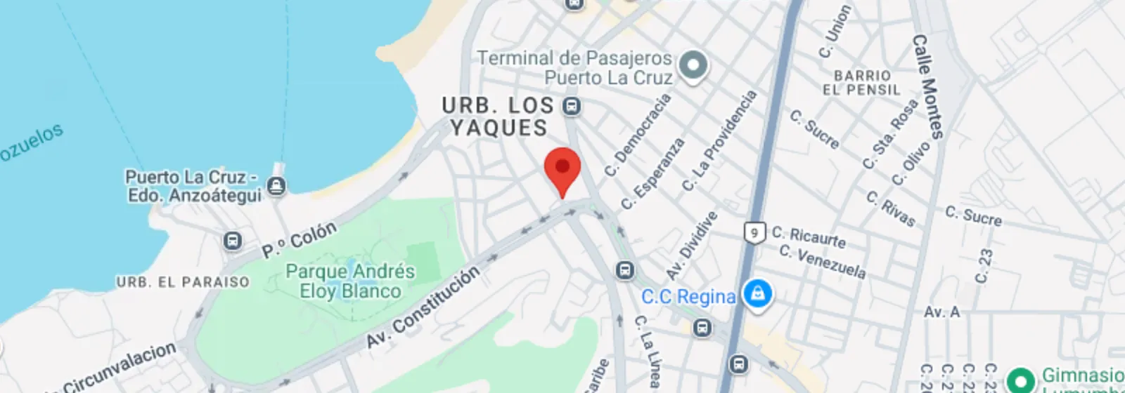 Mapa de Puerto La Cruz